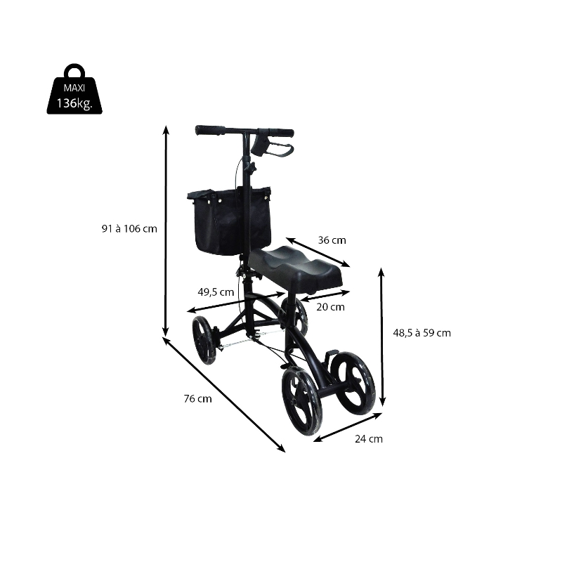 Põlvetoe rulaator - Image 3